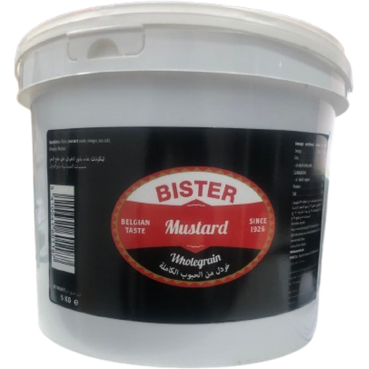 BISTER MUSTARD 5KG WHOLEGRAIN BELGIAN TASTE