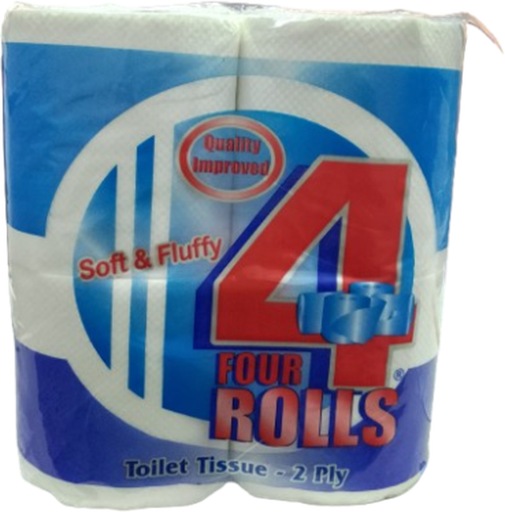 4 ROLLS TOILET TISSUE *4PCS