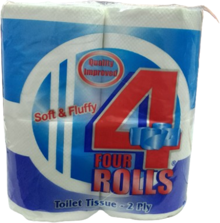 4 ROLLS TOILET TISSUE *4PCS