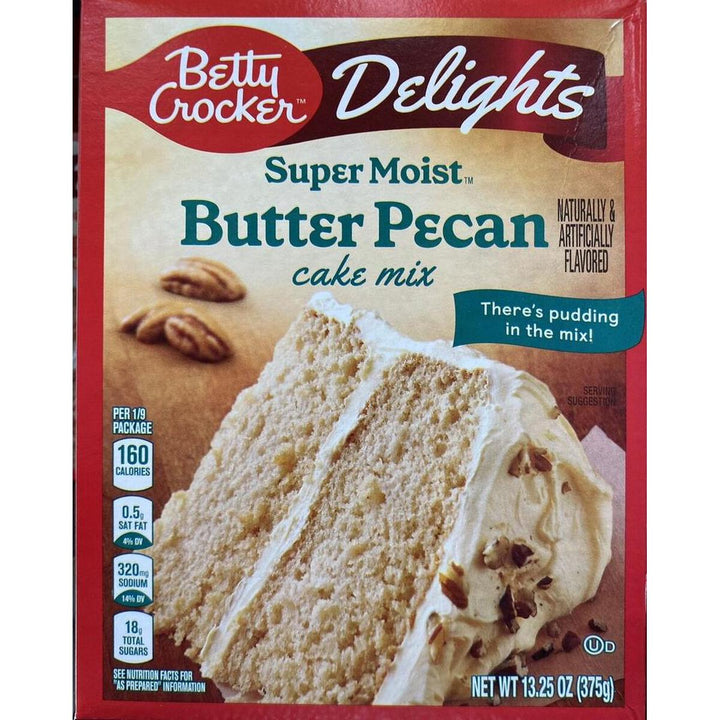 BETTY CROCKER BUTTER PECAN CAKE MIX 375G