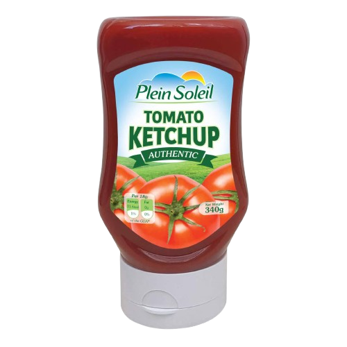 PLEIN SOLEIL TOMATO KETCHUP SQUEEZE 340G