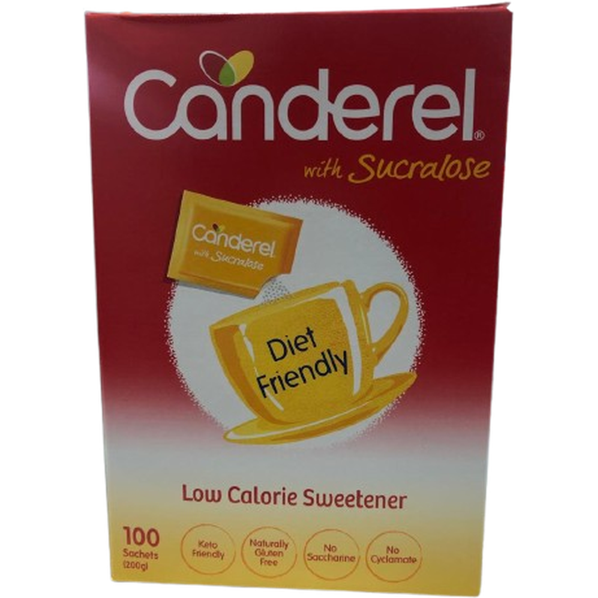 CANDEREL WITH SUCRALOSE 200G LOW CALORIE SWEETENER*100 SACHETS
