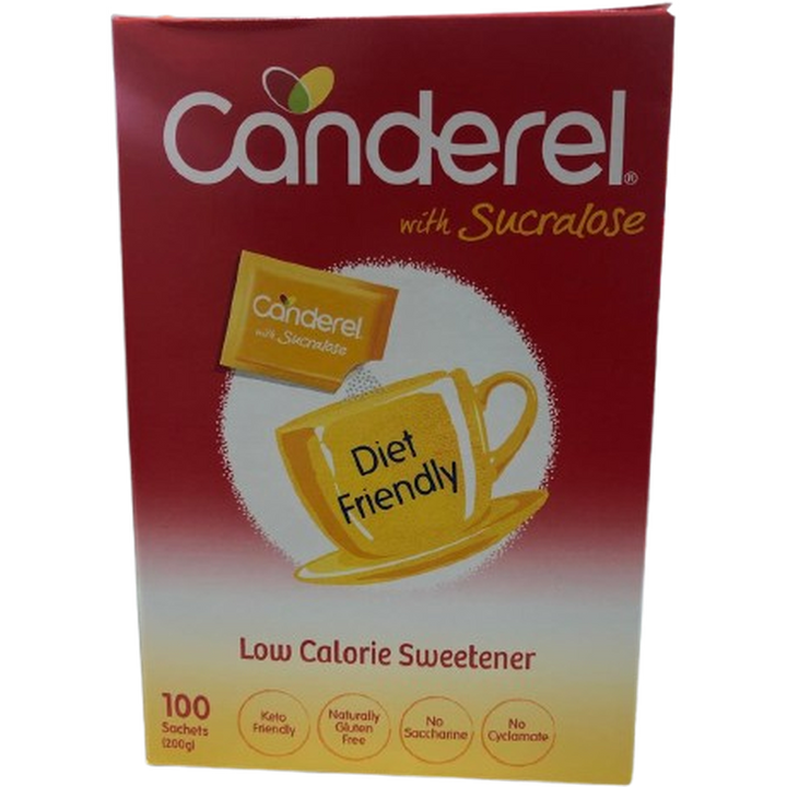 CANDEREL WITH SUCRALOSE 200G LOW CALORIE SWEETENER*100 SACHETS