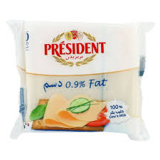President Processed Cheese Slices 0.9% Fat 200g