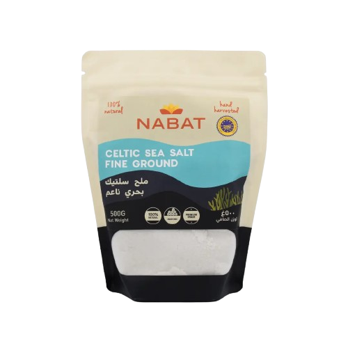 Nabat Organic Celtic Sea Salt Fine Ground 500g