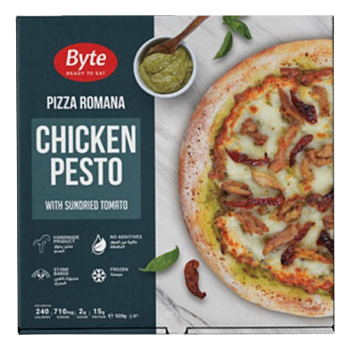 BYTE PIZZA ROMANA CHICKEN PESTO 520G