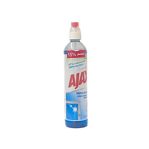 Ajax Glass Cleaner Triple Action 550Ml