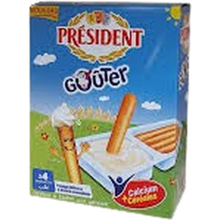 PRESIDENT GOUTER CHEESE WITH BISCUITS 48G