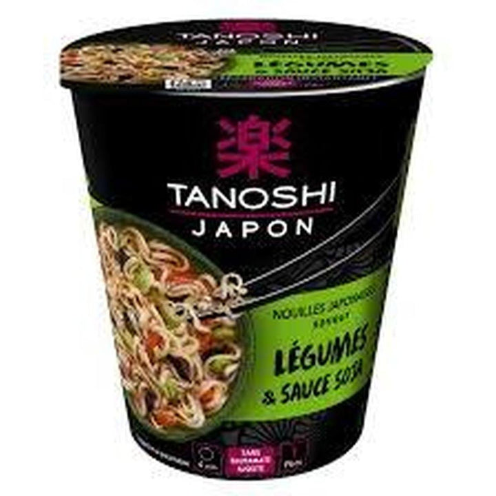 TANOSHI JAPANESE NOODLES CUP 65G VEG&SOYA SAUCE
