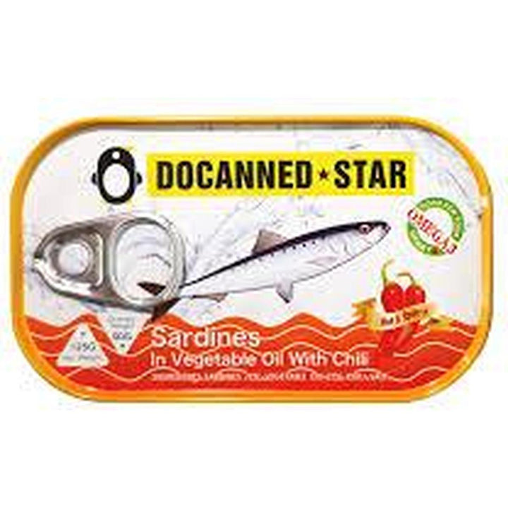 SARDINES DOCANNED STAR VEGETABLE OIL 125G