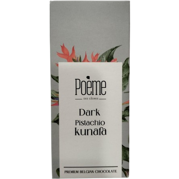 POEME CHOCO BAR 95G DARK PISTACHIO KUNAFA