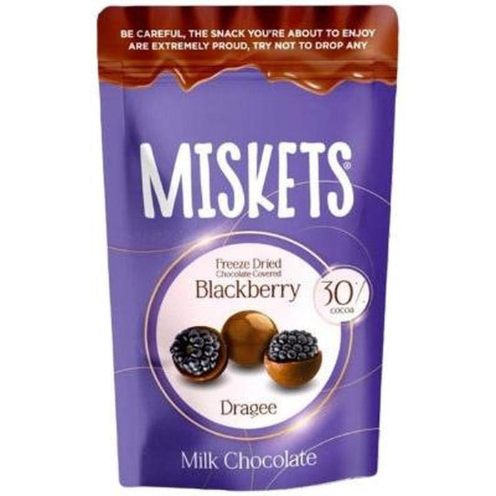 MISKETS BLACKBERRY MILK CHOCOLATE COVERED 80G