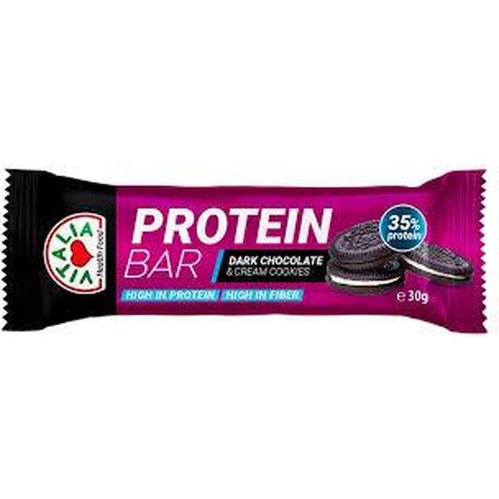 PROTEIN CHOCO BAR 30G DARK & CREAM COOKIES