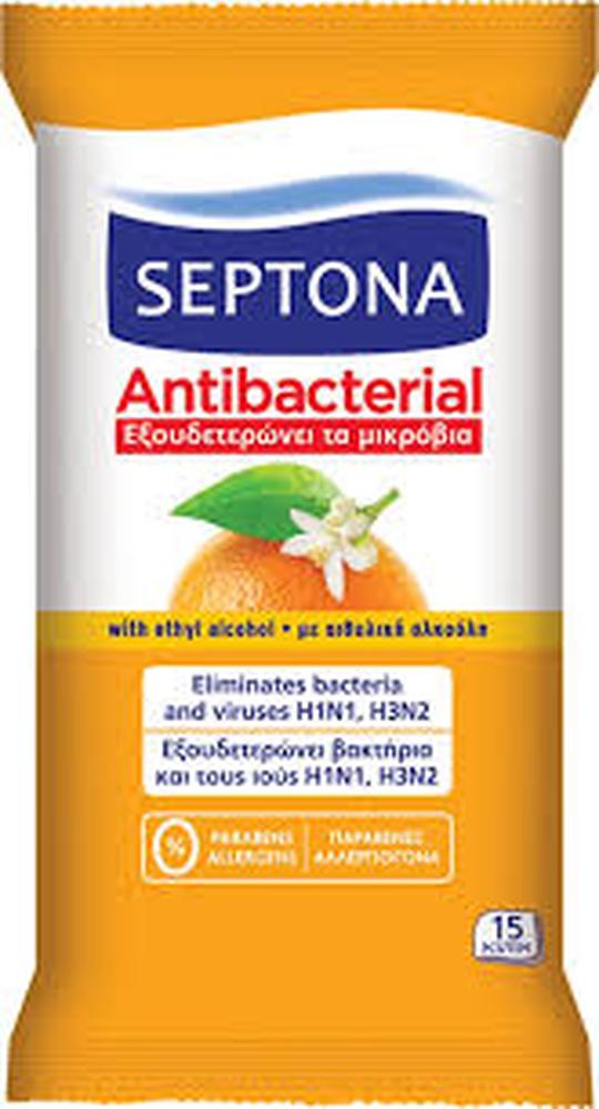 SEPTONA WIPES ANTIBACTERIAL *15 ORANGE