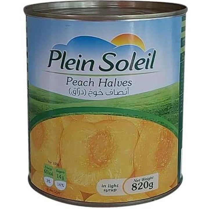 PLEIN SOLEIL HALVES PEACH 820G