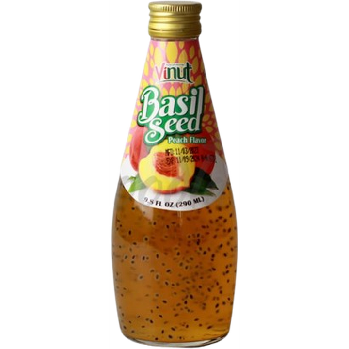 VINUT BASIL SEED JUICE 290ML PEACH