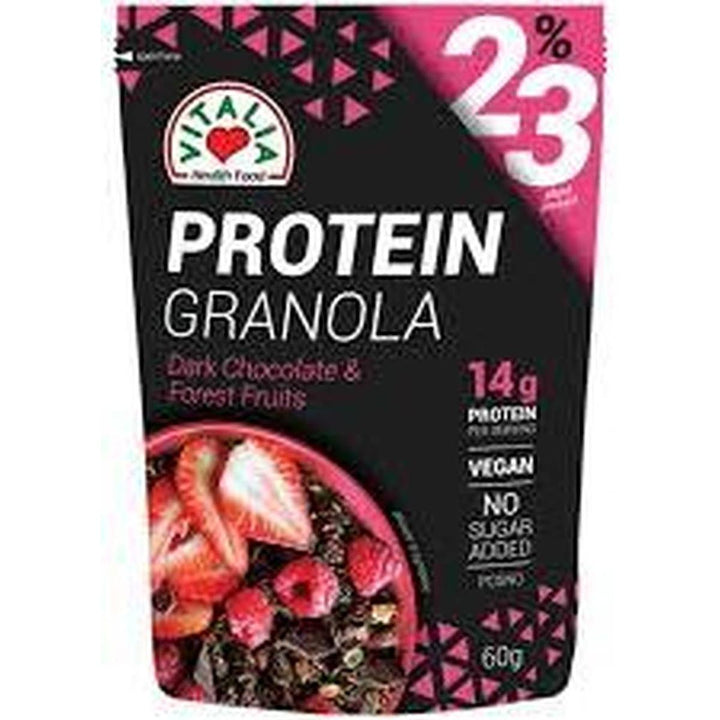 PROTEIN GRANOLA 60G DARK CHOCOLATE & FOREST FRUITS