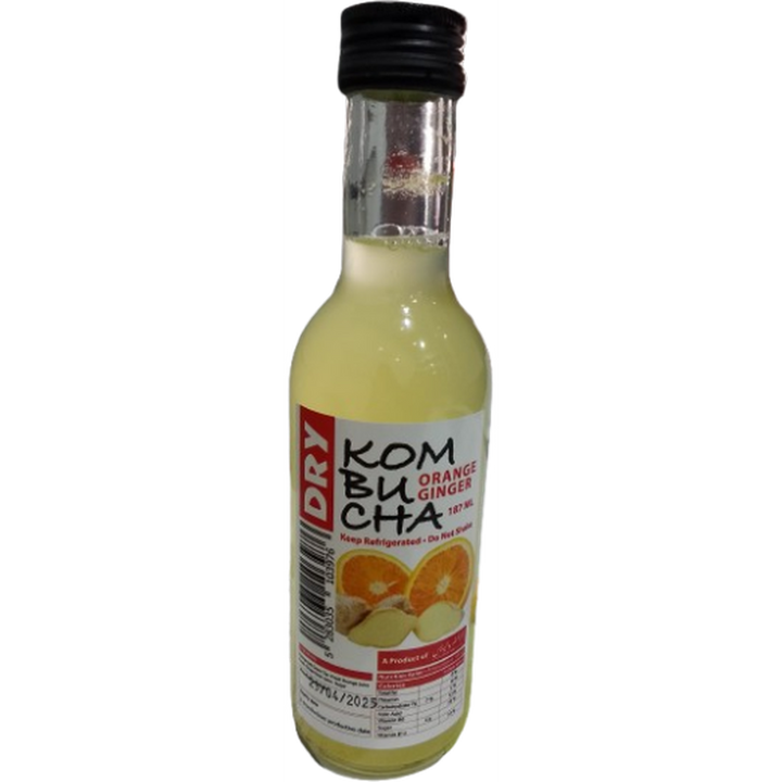 KOMBUCHA GREEN TEA ORANGE GINGER 187ML