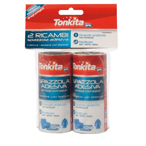 Tonkita Fabric Cleaning Spare Adhesive Roller 2 Pcs