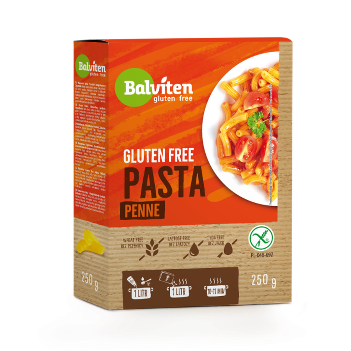 BALVITEN GLUTEN FREE PASTA PENNE 250G