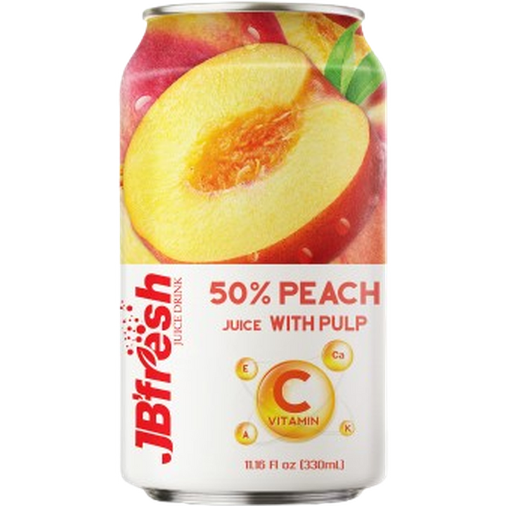 JB FRESH DRINK CAN 330ML PEACH