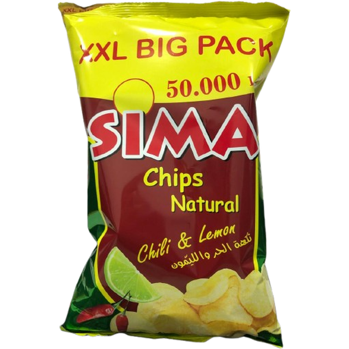 SIMA CHIPS CHILI & LEMON 90G @ 50.000 L.L.