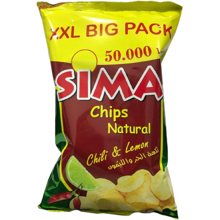 SIMA CHIPS CHILI & LEMON 90G @ 50.000 L.L.