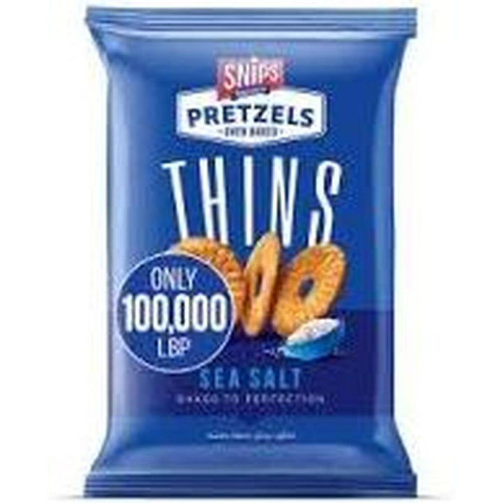 SNIPS PRETZELS THINS 180G SEA SALT ONLY 100000