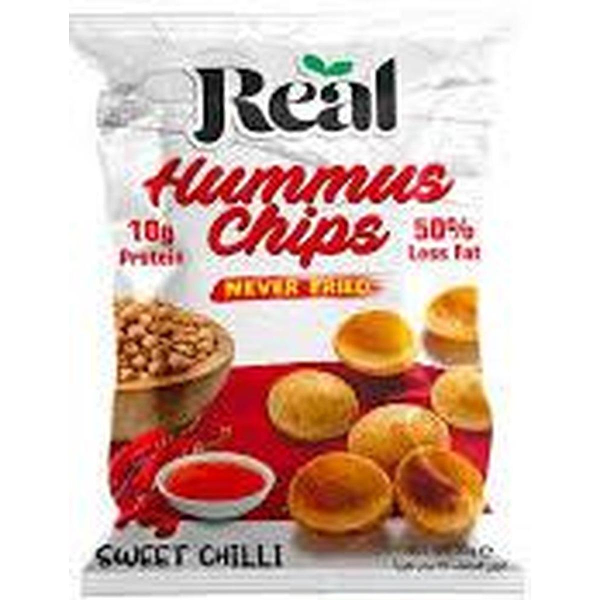 REAL HUMMUS CHIPS 35G SWEET CHILLI