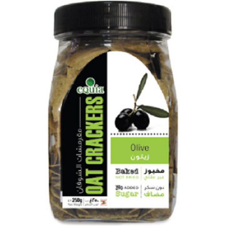 EQUIA CRACKERS BAKED WITH OLIVES 250GR