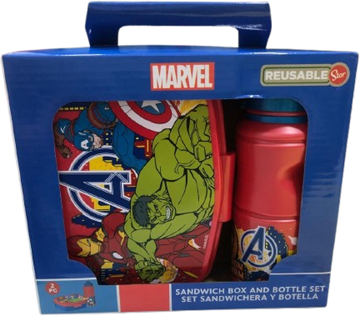 STOR SANDWICH BOX & BOTTLE SET MARVEL