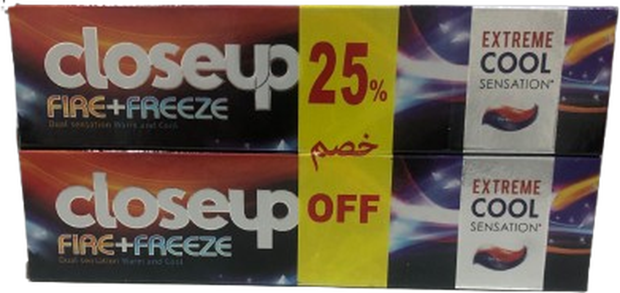 CLOSEUP TOOTH PASTE FIRE+FREEZE 100 ML *2 @ 25% DISCOUNT