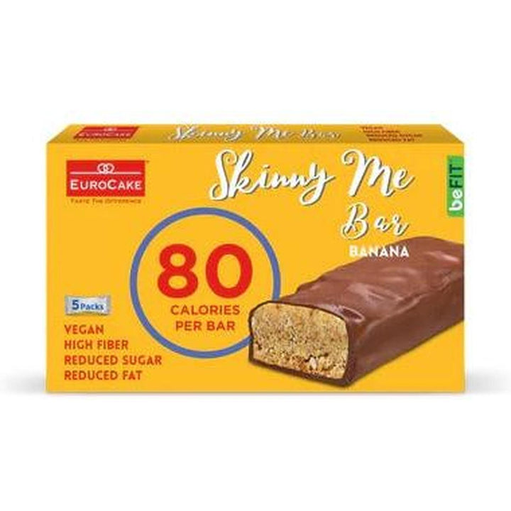 EURO CAKE SKINNY ME VEGAN CHOCO BAR 20G BANANA