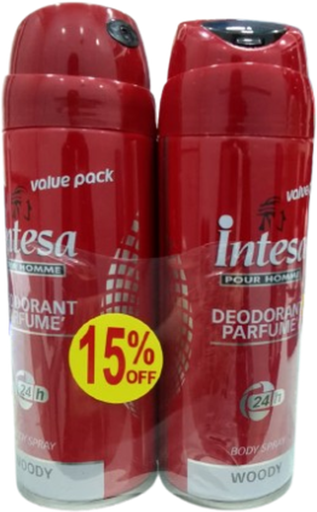 INTESA DEO MEN 200ML*2 @ 20 % OFF WOODY