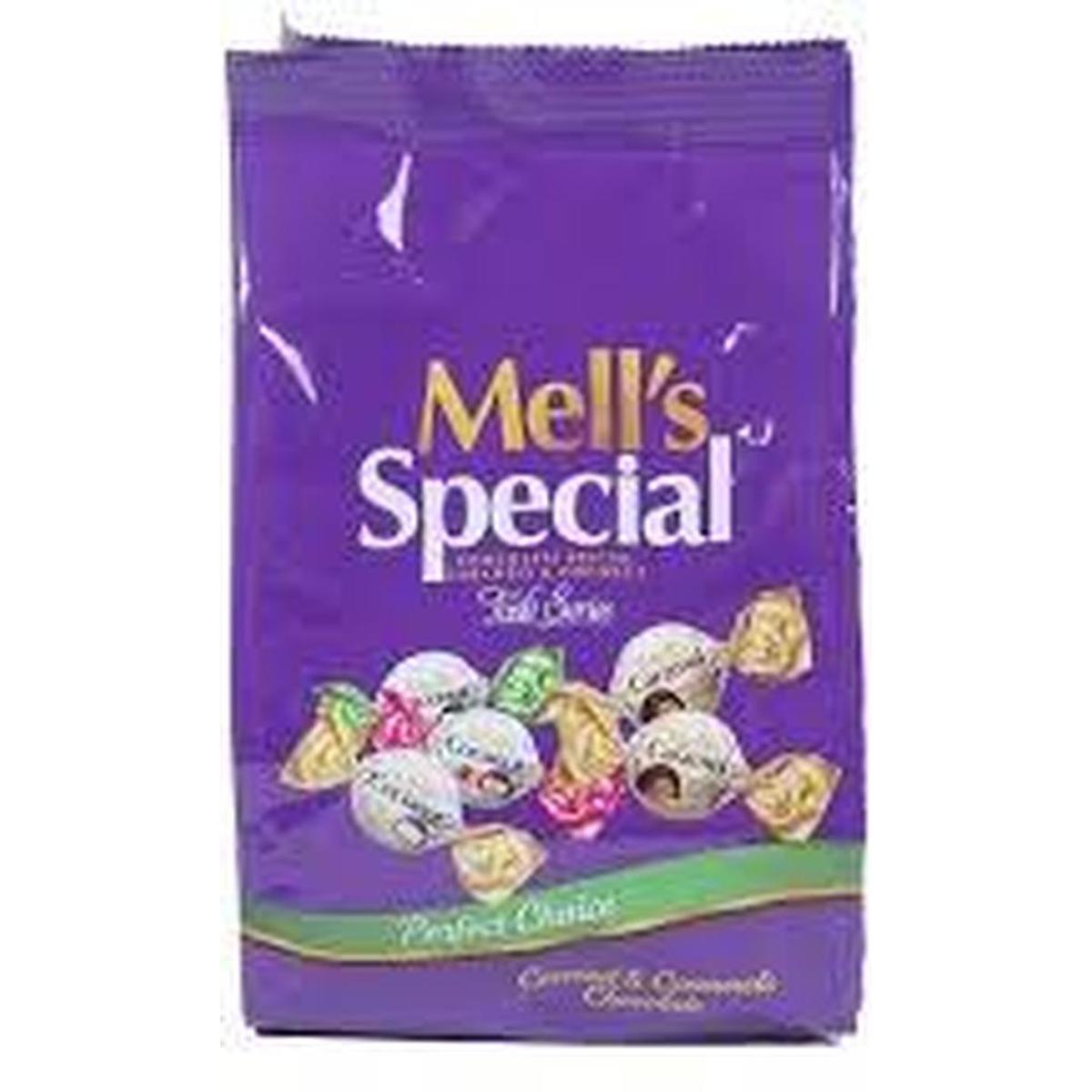 MELL'S SPECIAL COCONUT & CARAMEL CHOCOLATE BAG 500G