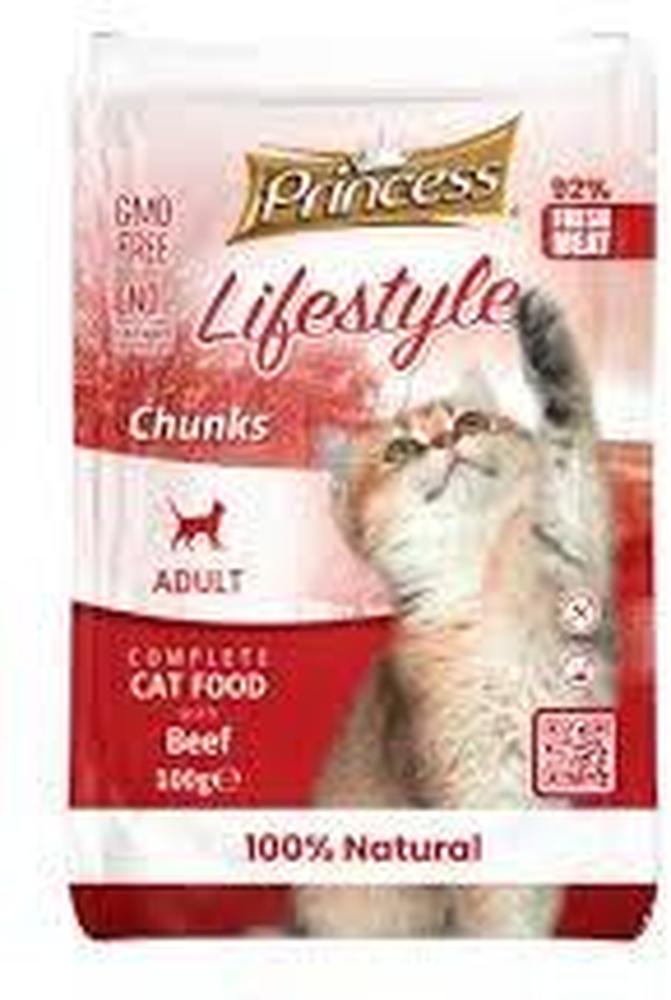 PRINCESS LIFESTYLE CAT FOOD 100G BEEF