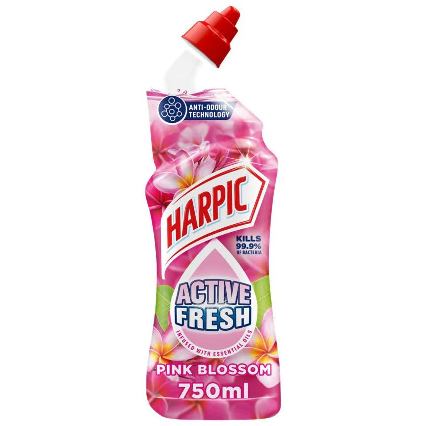 Harpic Toilet Clesning Gel Pink Blossom 750ml