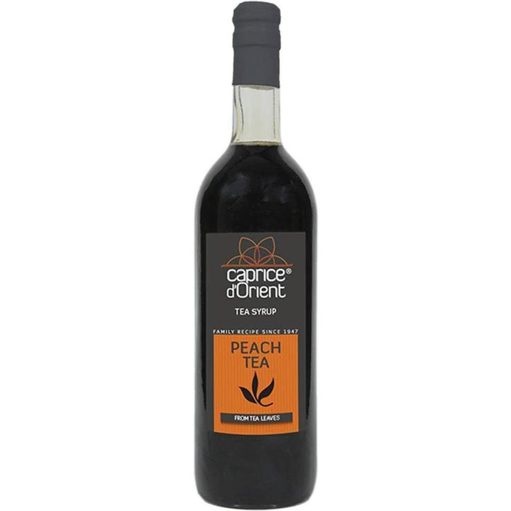 CAPRICE D'ORIENT PEACH TEA SYRUP SUGAR FREE 750ML