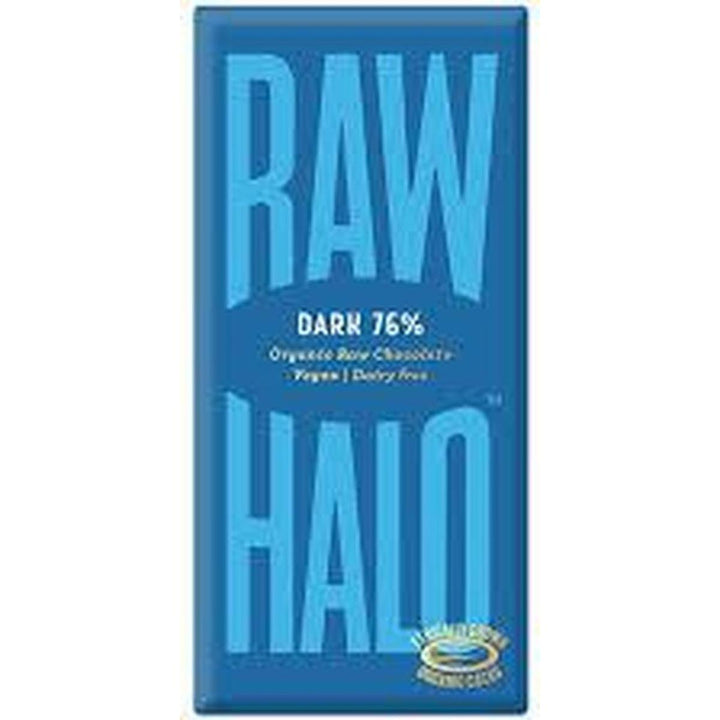 RAW HALO VEGAN ORGANIC DARK CHOCOLATE BAR 70G
