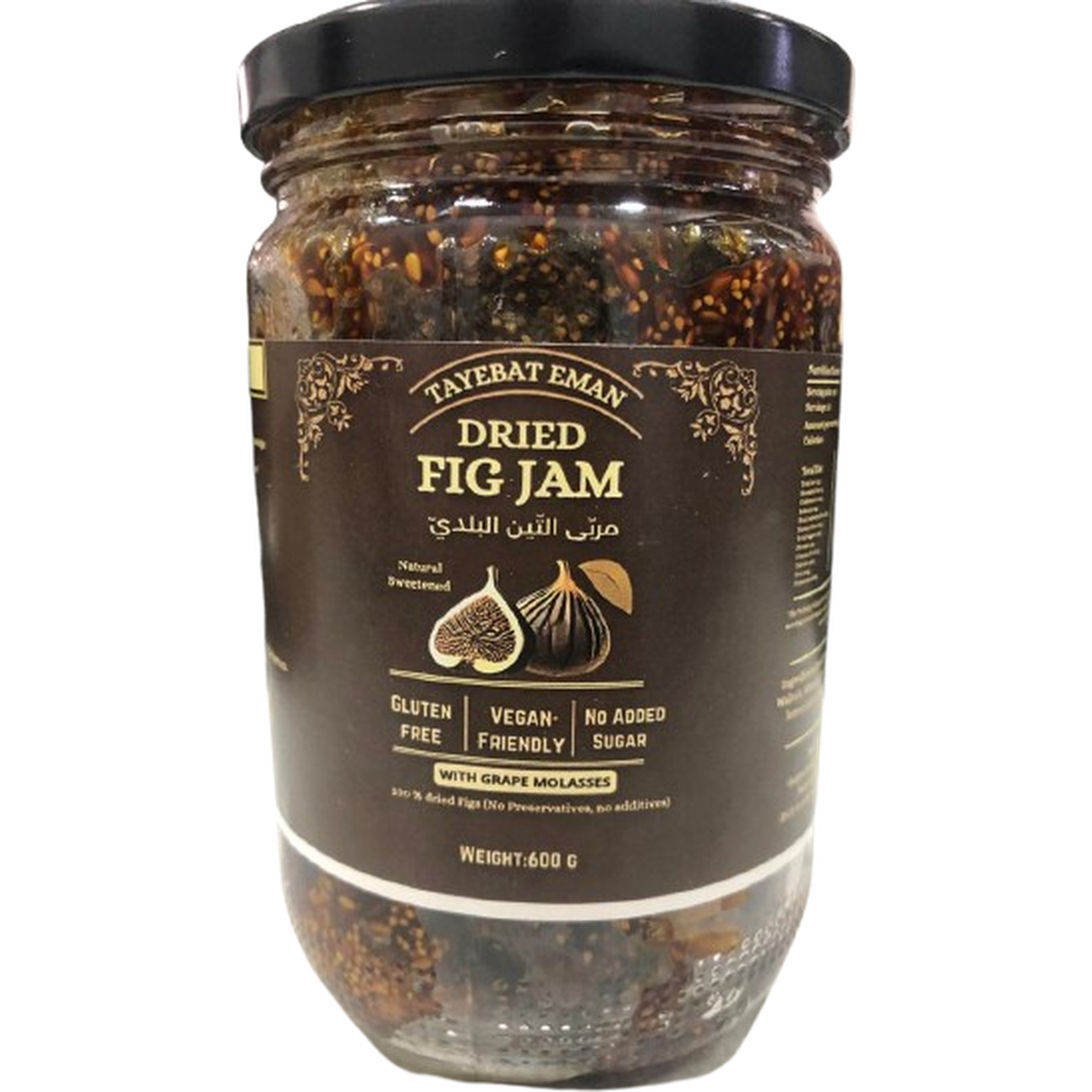 TAYEBAT EMAN DRIED FIG JAM WITH GRAPE MOLASSES 600G
