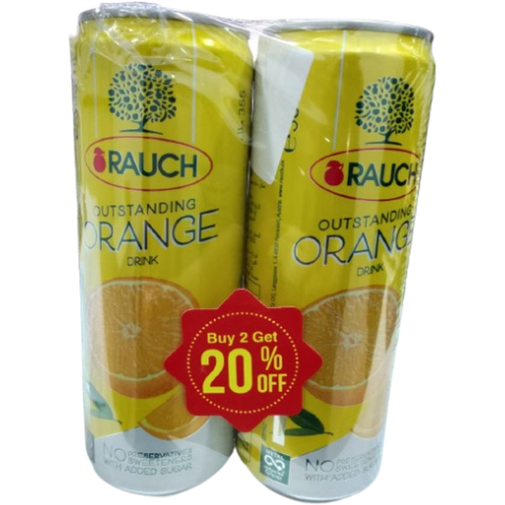 RAUCH ORANGE DRINK 355ML*2 @ 20% OFF