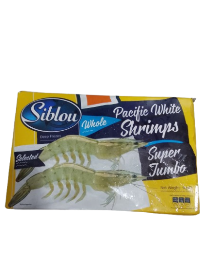 Siblou Pacific White Whole Shrimps Super Jumbo 1kg