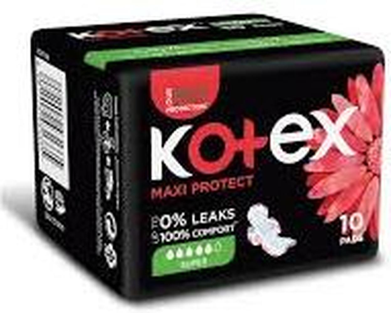 KOTEX MAXI PROTECT SUPER *10 PADS