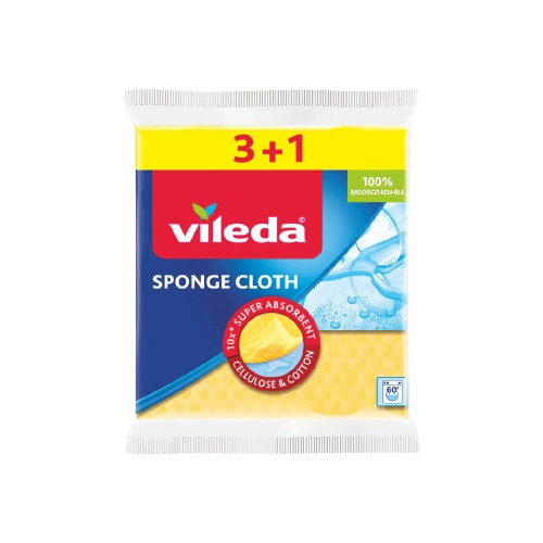 Vileda Sponge Cloth 3+1