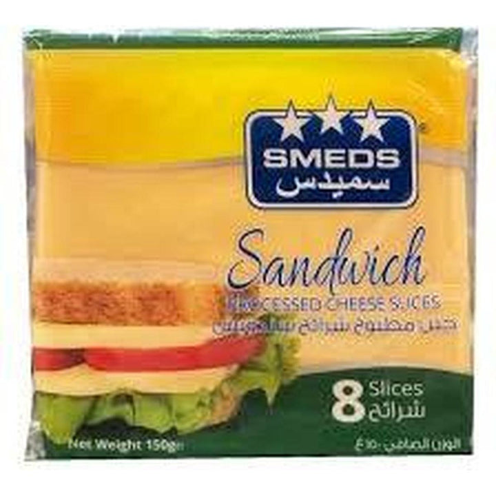 SMEDS PROCESSED CHEESE SANDWICHES SLICES 150 G