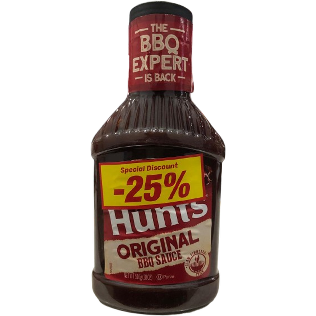 HUNTS ORIGINAL BBQ SAUCE 510G