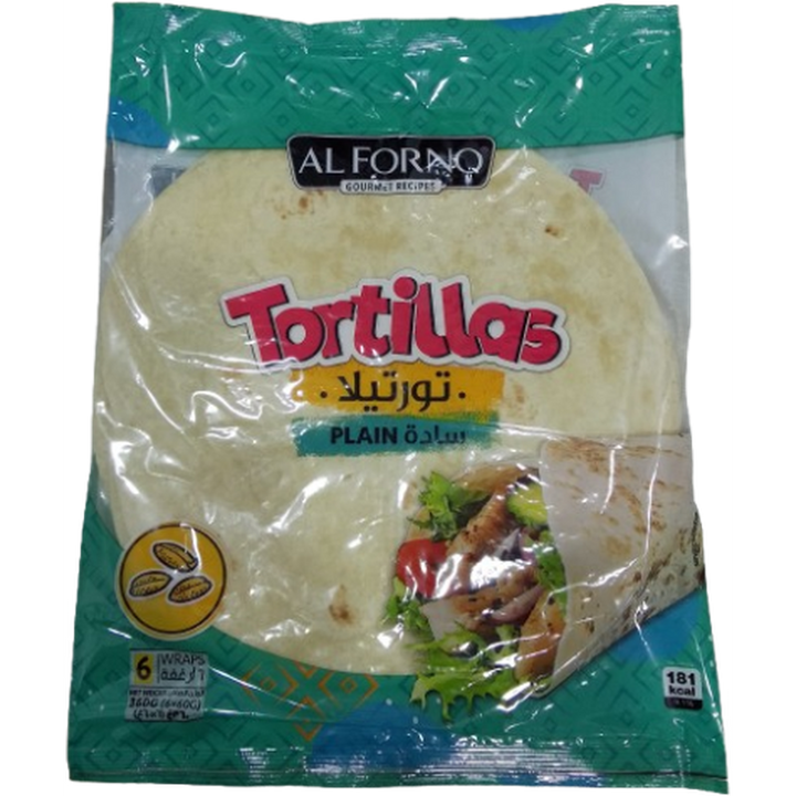 AL FORNO TORTILLAS PLAIN 360G