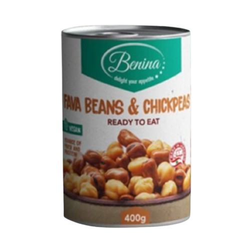 Benina Canned Fava Beans & Chickpeas 400g