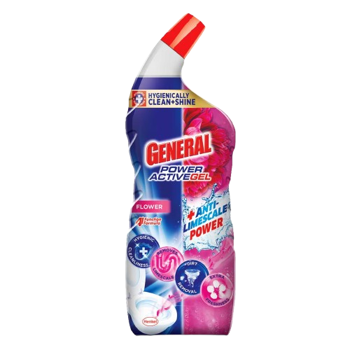General Toilet Cleaner Power Active Gel Flower 750ml