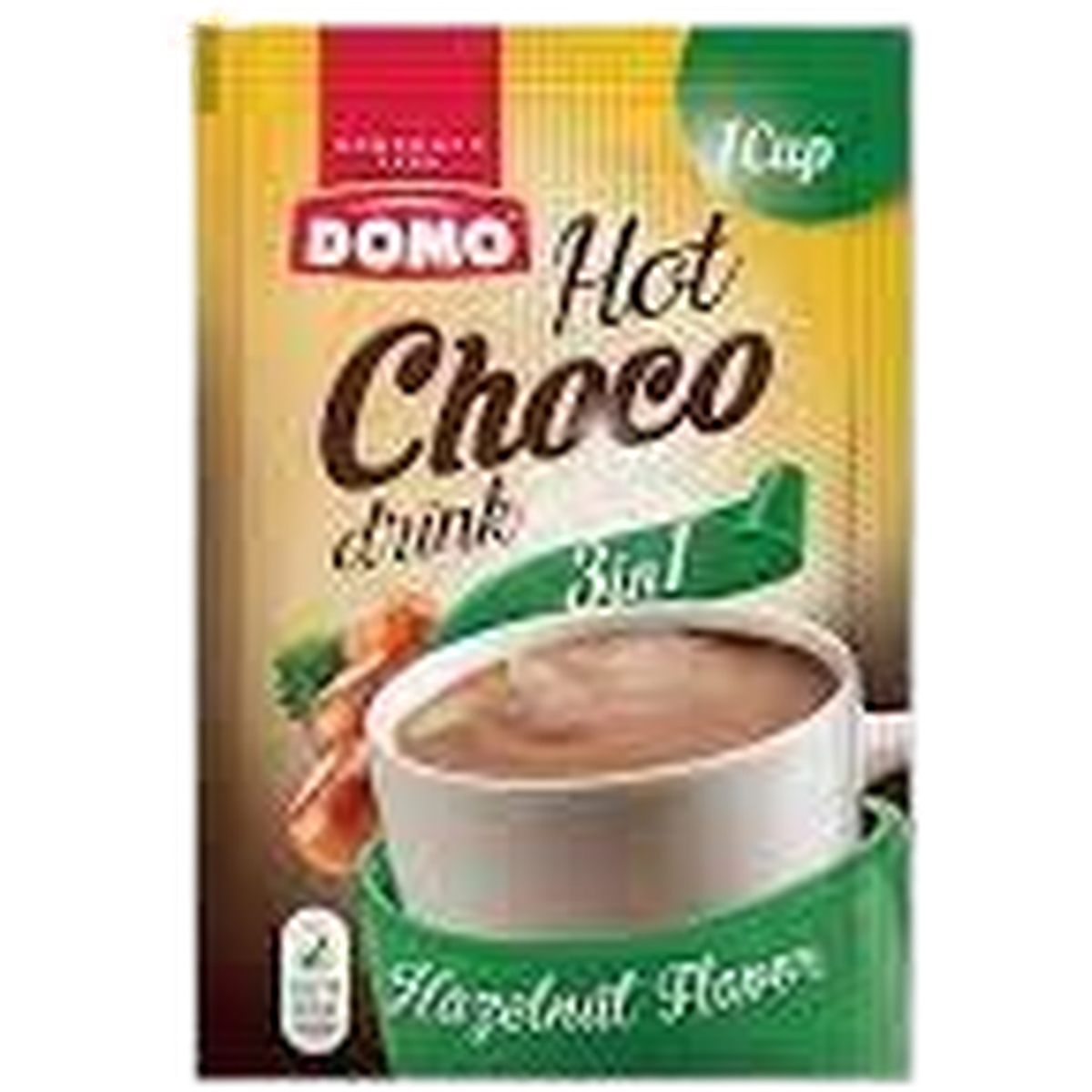 DOMO HOT CHOCO DRINK 3IN1 HAZELNUT 30G